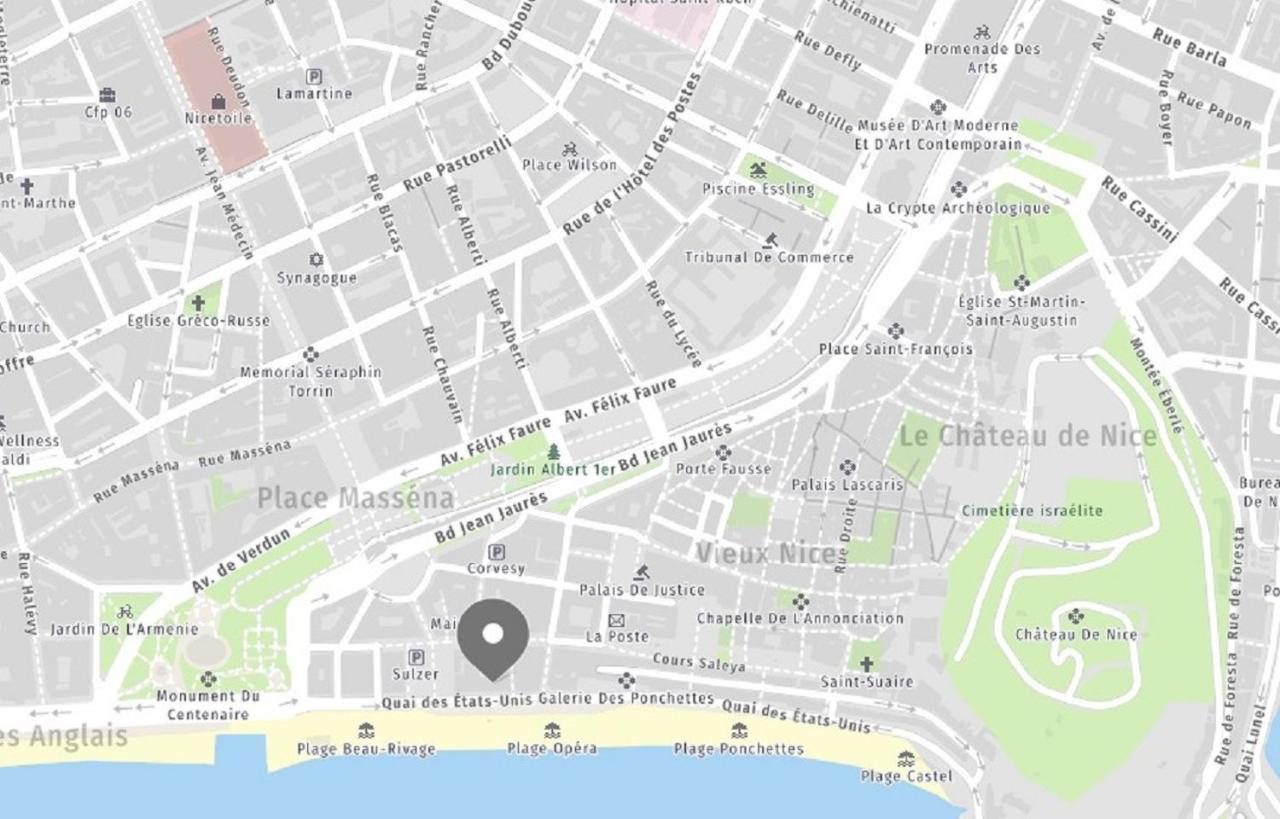 ניס Aparthotel Riviera - Balcon Des Etats Unis - Old Town Promenade Des Anglais מראה חיצוני תמונה